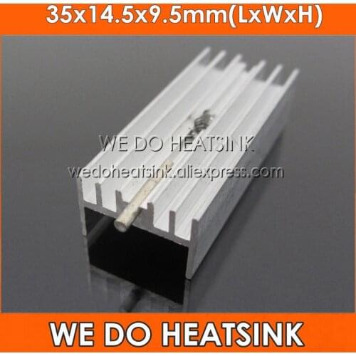 WE DO HEATSINK 20pcs Heatsinks 35x14.5x9.5mm Aluminum Heatsink Radiator TO-220 / TO220 Heatsinks With M3 Screw Hole