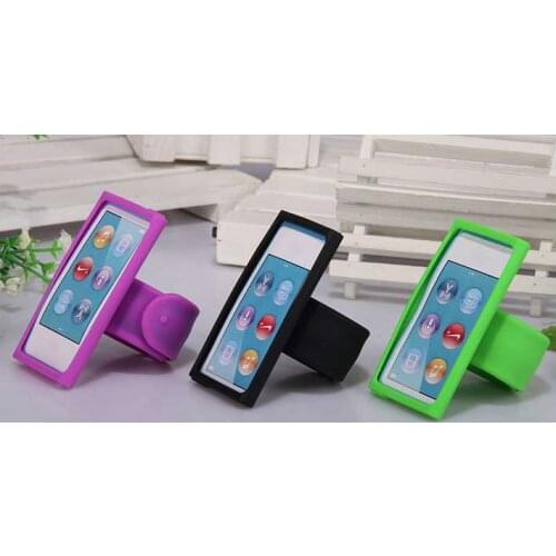 Candy Color Soft Silicone Skin Case Cover for Apple iPod Nano 7 7G 7th 8 8G 8th with Wrist Band