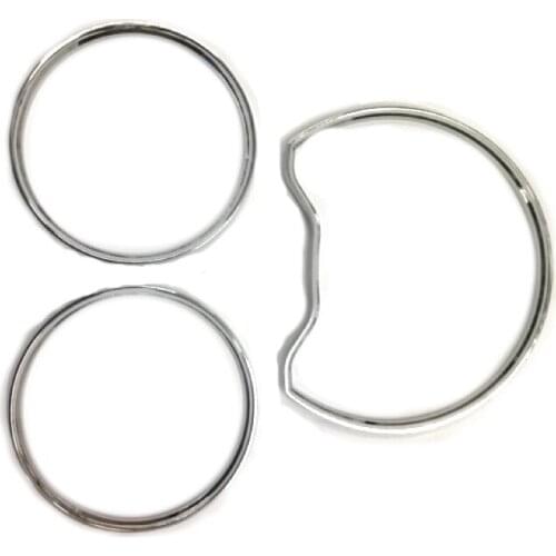 Chrome Dash Board Gauge Ring Set for Mercedes Benz W202 95-99