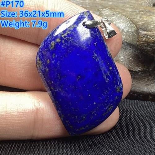 Natural Royal Blue Lapis Lazuli Crystal Pendant Jewelry For Women Men Wealth Love Gift Crystal 36x21x5mm Beads Gemstone AAAAA