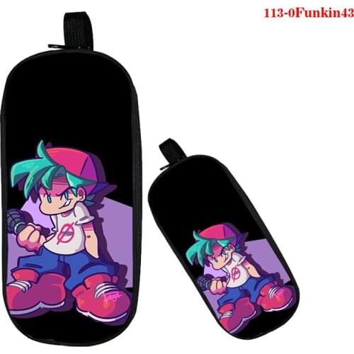 New Game Friday Night Funkin Pencil Case for Children Double Layer Penbag Student Cartoon High Quality Stationery Bag Pencil Box
