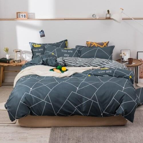 Nordic Bedding Set, Duvet Cover Pillowcase 3pcs 220x240, 175x220 Quilt Covers Single Double Queen King Size Bed Sets Bedclothes