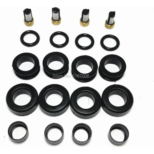 Free shipping fuel injector repair kits rubber seals kits for part 195500-3310 195500-3300 195500-3170 195500-3290 23209-11120