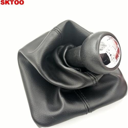 Leather 5 speed Manual Car Gear Stick Shift Lever Knob for Peugeot 206 306 307 308 3008 Citroen C2 C3 C4 Saxo Xsara Berlingo PU
