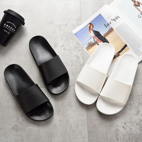 2021 Man Slippers Summer Home Simple Lovers Shoes Non-slip Bathroom Slides Flip Flops Indoor Women Platform Slippers House Shoes
