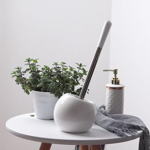 Creative Simple Toilet Brush Modern Ceramic Toilet Brush Holder Bathroom Accessories Brosse Toilette Home Products DI50MTS