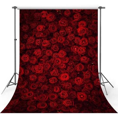 Vinyl Flowers Photography Backdrops Wedding Backdrop For Photography Red Rose Background For Photo Studio Fondo Fotografico