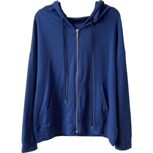 2020 Autumn Long Sleeve Hooded Pure Color Casual Hoodied Women White Hoodies Summer Tops