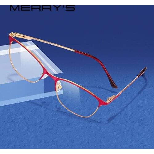 MERRYS DESIGN Women Optical Glasses Prescription Glasses Frame Fashion Trending Cat Eye Glasses Myopia Eyeglasses S2005