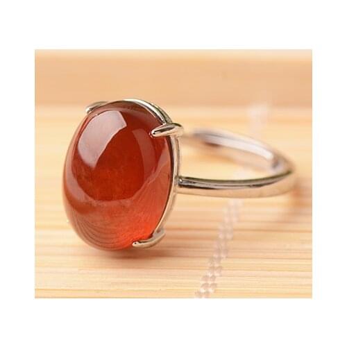 Natural 7A garnet rings ruby ring with 925 sterling silver ring for women rings jade jewelry 925 ring natural stone jewelry