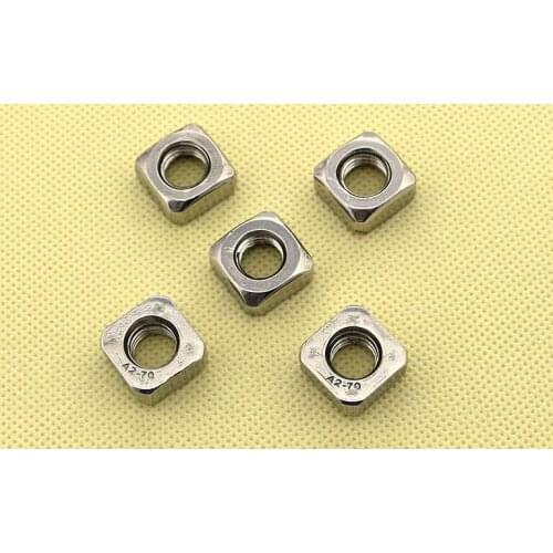 100pcs M3 M4 M5 M6 M8 Stainless Steel Square Nut Screw Nut Fastener