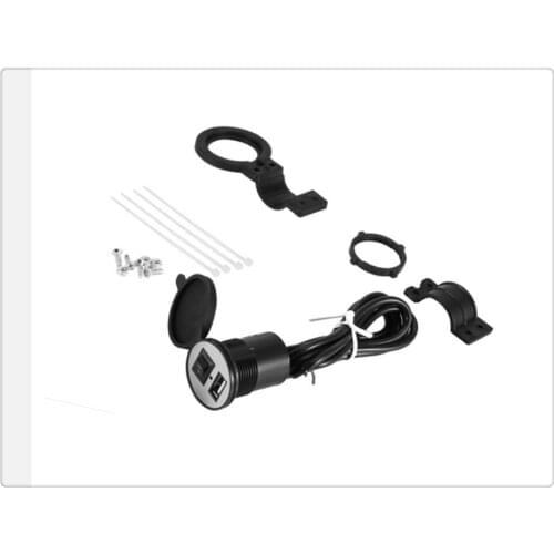 12V-24VUniversal motorcycle modified shape USB charger with switch for Ducati ST4 S ABS 748 750SS 900SS 1000SS 996 998 B S R