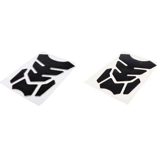 2 Set (Black) Fuel Tank Cap Fuel Carbon Carpet Tank Decal Suitable For Motorcycle