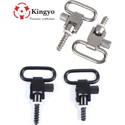 2pcs Quick Detach Sling Swivels Stud 1'' Hunting Accessories Kit For Gun Rifle Hunting W/Screws Sling Mount