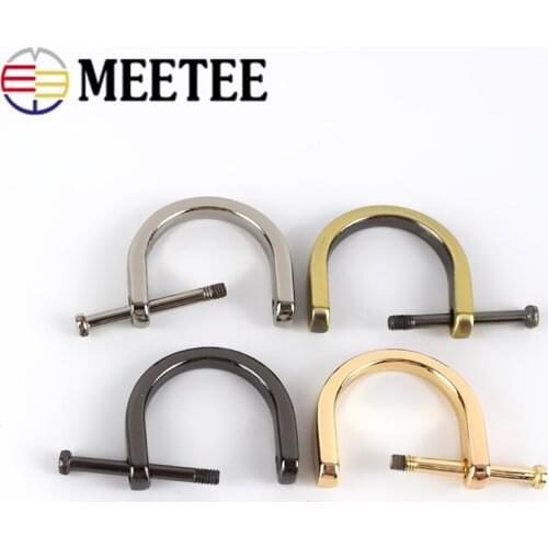 5/10/20pcs 19mm Detachable Screw D Buckles Metal Bag Clasp Handbag Strap Belt Hooks Handle Connector Hanger DIY Craft