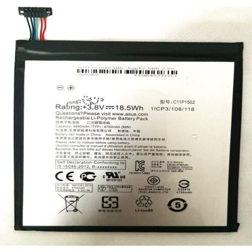 High Capacity C11P1502 Battery For ASUS ZenPad10 Z300C Z300M Z300CG Z300CL P023 P01T 10.1 4890mAh with Repair Tools