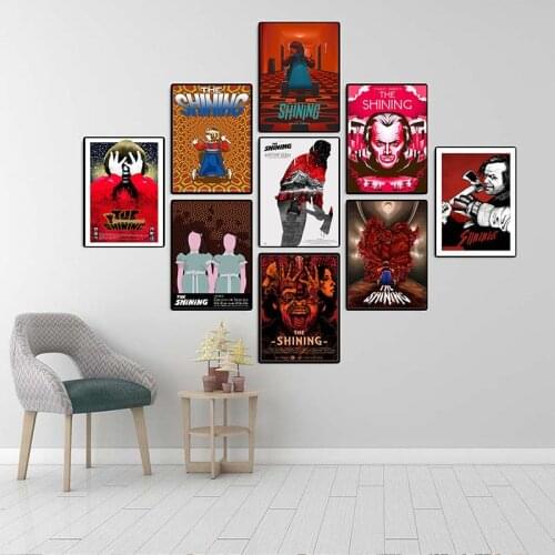 The Shining Horror Movie Poster Prints Oil Painting Canvas Wall Art Wall Pictures Living Room Home Decor