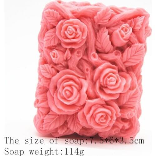 C707 Rose shape cake silicone mold soap mold soap mold