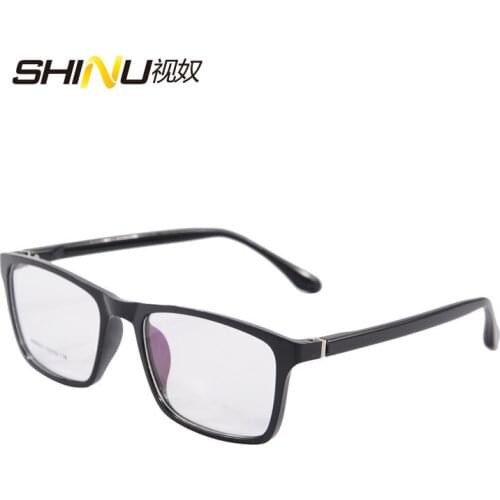 Black optical glasses Frame CR-39 Anti Blue Rays Lense Myopia Eye glasses Frames Women Men Square WB8003
