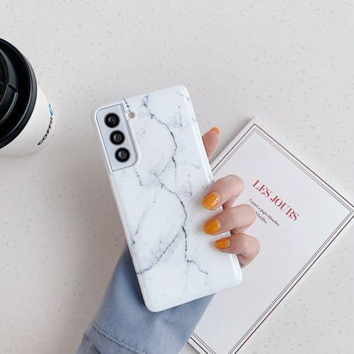 For Samsung S20 Glossy Marble Pattern Note 20 Ultra Lens All-inclusive Anti-drop Mobile Phone Soft Case A91 s30 s10 Plus a50 S21