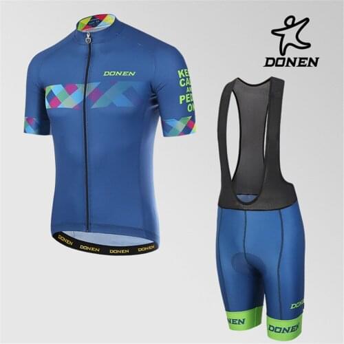DONEN Professional Cycling Skin suit Men Riding Clothing Set New Running Swimming Bike Bicycle Sports Triathlon Clothes jersey