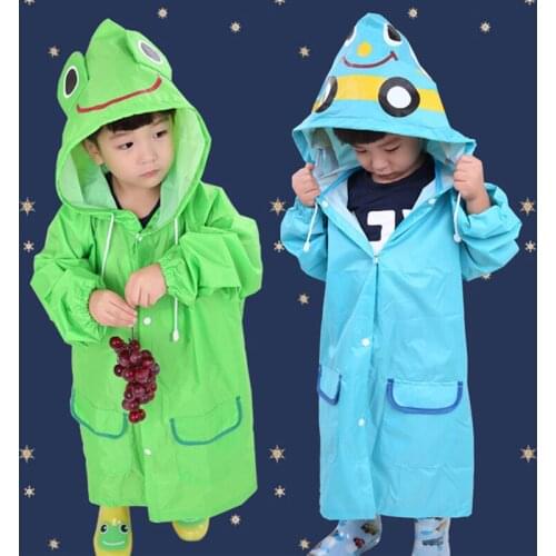 Childrens Raincoats Boys and Girls Poncho Korean Cartoon Animal Primary School Children Baby Environmental Raincoats
