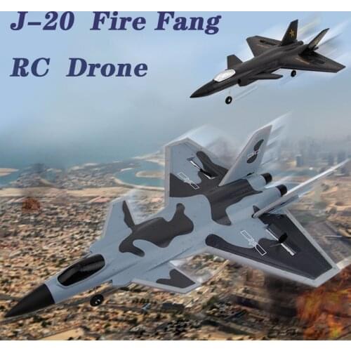 J-20 2.4Ghz Fixed Wing Remote Control Kids Drone Model EPP Foam RC Airplane Outdoor Toy Simulation Fighter gift SU-35 F-22 F-16