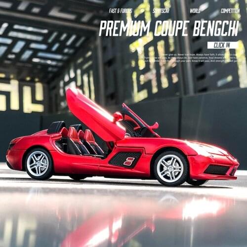 New 1:32 BENZSLR Alloy Car Model Diecasts & Toy Vehicles Toy Cars Educational Toys For Children Gifts Boy Toy
