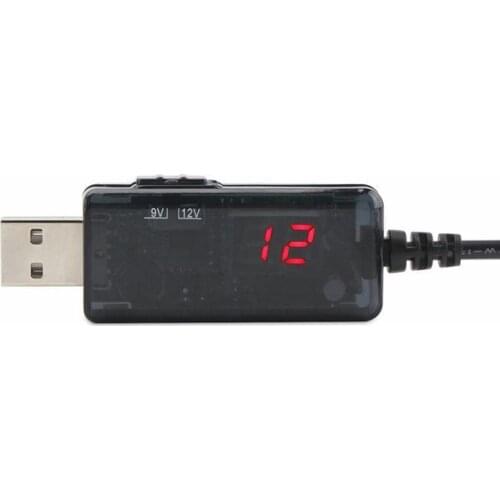 USB Power Boost Line Dc 5v To Dc 9v / 12v Step Up Module Usb Converter Adapter Cable 3.5x1.35mm Plug Support drop shipping