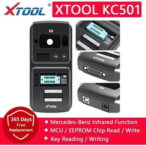 XTOOL KC501 Support Read And 2rite MCU/EEPROM Chips Car Key & Chip Programmer Works With X100 PAD3/A80Pro For Benz Infrared keys