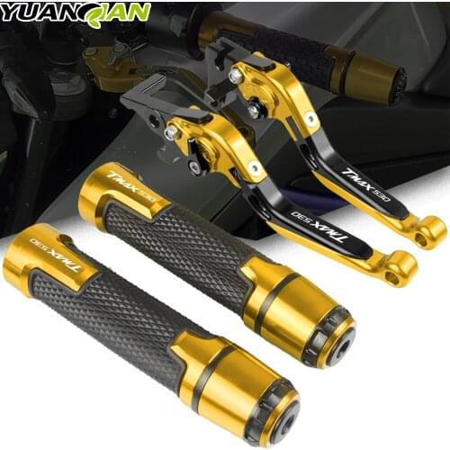 Motorcycle Scooters Brake Clutch Levers Handlebar Handle Grips For YAMAHA TMAX530 TMAX 530 T-MAX 530 2008 2010 2011 2012-2018