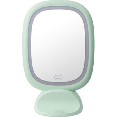 2019 Detachable LED Makeup Mirror Rechargeable Wall Hanging Mirror Student Dormitory Makeup Mirror with Phone Holder