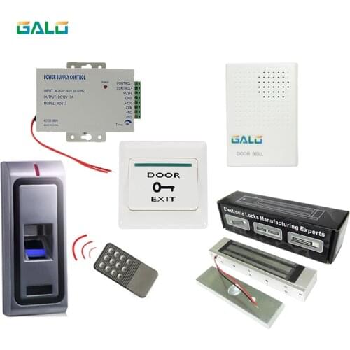 Full Access Control Kits Standalone Metal Case Door lock Biometric Fingerprint Access Control system use Home Building office