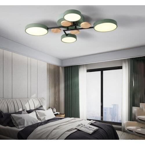 Nordic modern LED chandelier bedroom chandelier study high-end chandelier childrens room chandelier villa chandelier