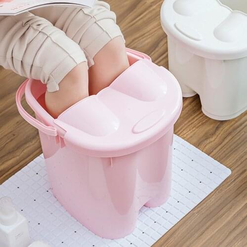 Thickened Foot Barrel Plastic Foot Basin Over The Lower Leg Domestic Foot Bath Barrel Foot Washing Barrel Heat Preservation Mass