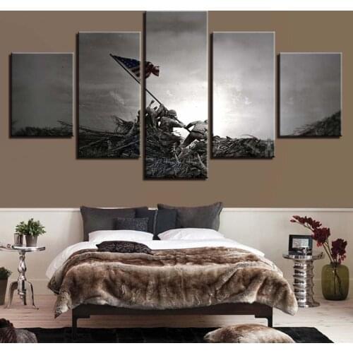 The brutal second world war 5 pcs Modern Home Wall Decor Canvas Picture Art HD Print Painting On Canvas for Living Room