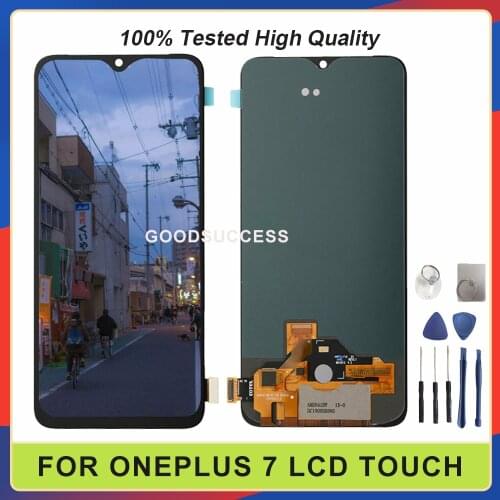 100% Tested New Original For Oneplus 7 Pro / Oneplus 7 LCD Display Touch Screen Digitizer Glass Assembly 1+7 Pro Lcds Free Tools