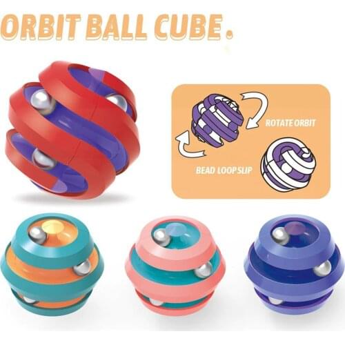 Fidget Reliver Stress Toys For Children Adult Track Ball Magic Cube For Autism Antistress Decompression Funny Hand Game Maze