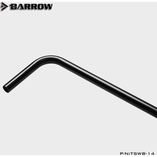 Barrow Chrome Plated Elbow Copper Rigid Tube 14MM Black TDWB-14