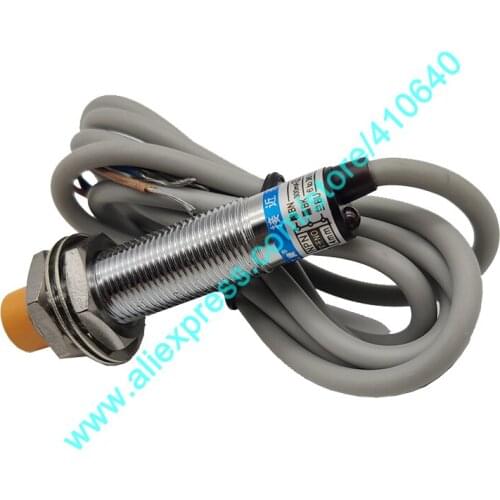 Free shipping Inductive Switch GENUINE LJ12A3-4-Z/BX 4mm Inductive Proximity Switch 3 wire NPN Normally Open M12 Yellow Cap