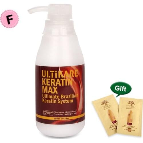 Brazilian Keratin Treatment 300ML FREE Formaldehyde Hot Sale Pure Keratin Straightening and Repair Damaged Hair Free Shipping