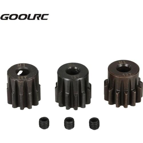 RC Car Part M1 11T 12T 13T Metal Pinion Motor Gear for 1/8 RC Rock Crawler Buggy Car Truck Accessories