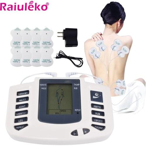 EMS Body Electrical Muscle Stimulator Therapy Massage Pulse Tens Acupuncture Back Neck Massage 4/8/12 PCS Pads
