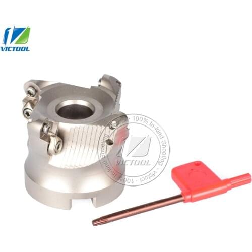 Indexable milling tools TRSW6R63-22-4T high speed steel Material cnc milling machine Insert of carbide inserts RDMT1204