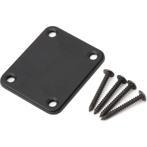 K1KD Electric Guitar Neck Plate Fix Tele Guitar Neck Joint Board 4 Screws