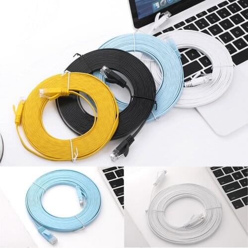 Ethernet Cable Cat 6 Lan Cable UTP RJ45 Network Patch Cable 10m 15m For PS 4 5 Xbox PC Computer Modem Router