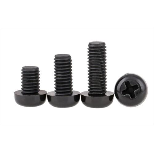 M2-m8 gb818pm black white round head cross pan head screw nylon plastic screw 50PCS