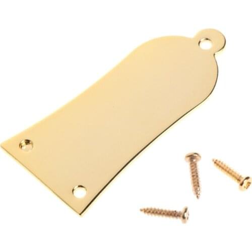 3 Holes Metal Guitar Adjusting Lever Bass Gold Core Cover Trapezoid Truss Rod B36F