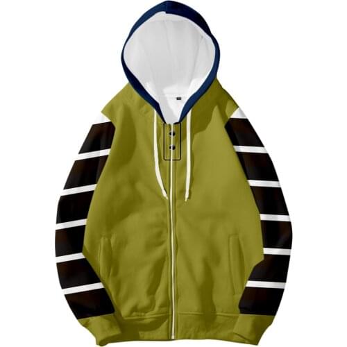 Creepypasta Cosplay Men Sweatshirts Zip-up Hoodies Ticci Toby Hooded Trend Halloween Jacket Pullovers Tracksuit