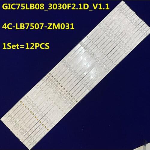 LED Backlight Strips for 75V2 75S425LACA 75S421 75S423 GIC75LB08 3030F2.1D V1.1 E466169 4C-LB7507-ZM031